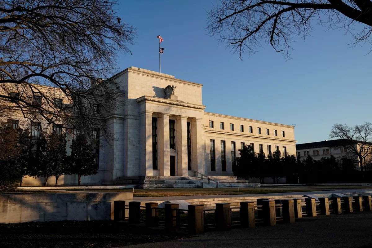 foto do prédio sede do FED, o Federal Reserve.